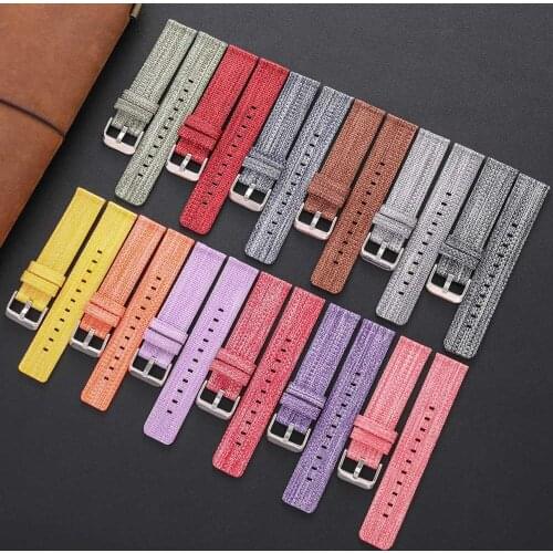 18mm 20mm 22mm Nylon Braid Suitable For Samsung Huawei Watches Smart Replacement Strap Sports Waterproof Bracelet