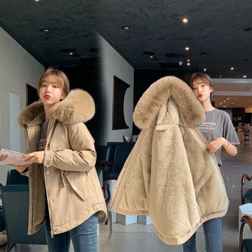New Cotton Thicken Warm Winter Jacket Coat Women Casual Long Parkas Winter Fur Hooded Parka Mujer Coats