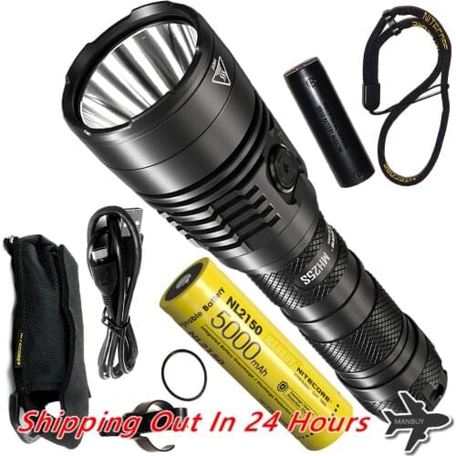 Wholesale Spotlight NITECORE MH25S 1800Lumen USB-C Rechargeable Flashlight 5000mAh Battery Outdoor Camping Hunting Free Shipping