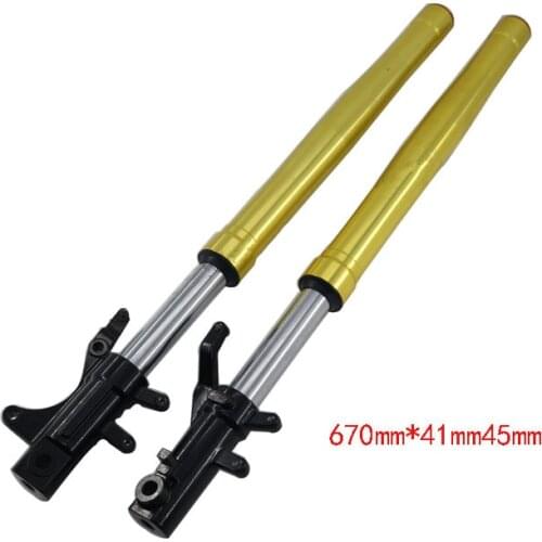 Motorcycle Front Shock Absorbers Front Fork 670mmx41mmx45mm For Kawasaki Honda Msx125 M3 For Monkey Bike Dirt Bike Modify