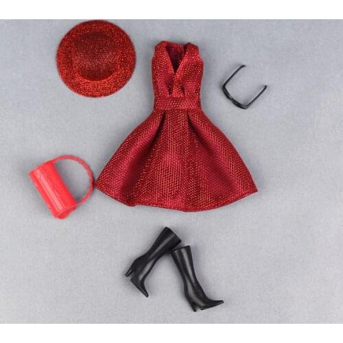 30cm Doll Dress Fashion Clothes suit for licca For Barbie Doll for blythe Accessories Baby Toys Best Girl' Gift