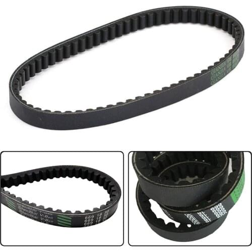 1Pc Rubber Drive Belt for Scooter Moped ATV 10" Rear Wheel 669mm Drive Belt for GY6 QMB/QMA 139 4 Stroke Engines