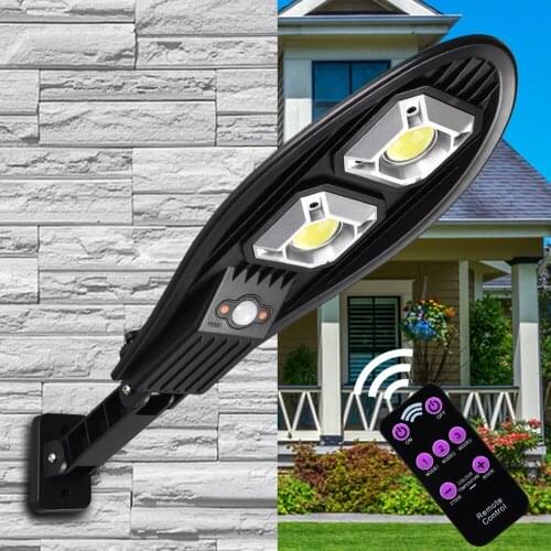 90COB Solar Light for Garden Decoration Waterproof Human Body Induction Light Control Solar Lamp Remote Control Street Light