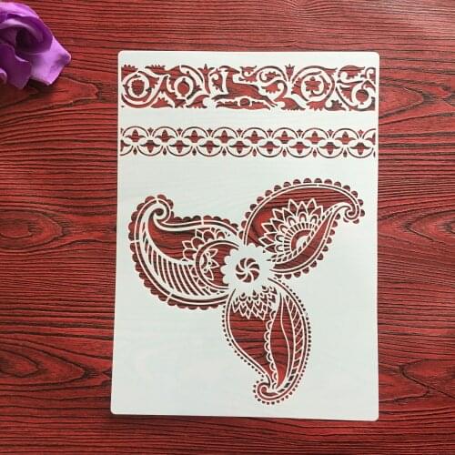 A4 29 * 21cm Mandala flower DIY Stencils Wall Painting Scrapbook Coloring Embossing Album Decorative Paper Card Template,wall