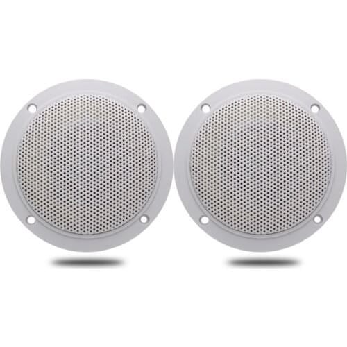 4 inch 160W Marine Waterproof Boat Speakers Surface Mounted Motorcycle For Outdoor Bathroom Yacht SPA ATV UTV White Color