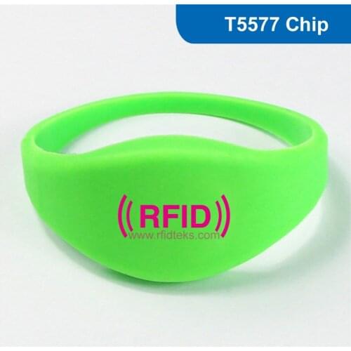 WB09 Silicone Rfid Wristband/Bracelet for access control 125KHZ 330 BITS R/W ATMEL ISO18000-2 With T5577 Chip Free Shipping