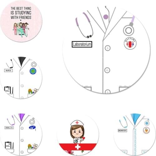 58mm Cartoon Medicine Doctor Nurse Icons Pins Badge Decoration Brooches Metal Badges For Backpack Decoration