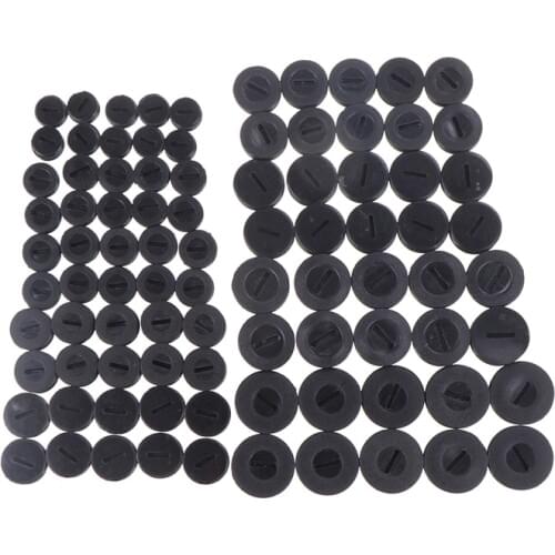 10pcs Black Plastic Screw Carbon Brush Holder Caps Case Dia. 12mm/13mm / 14mm / 15mm / 16mm / 17mm/18mm / 20mm / 22mm