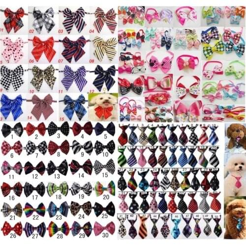 100pc/lot Hot sale Colorful Pet Dog puppy Tie Bow Ties Cat Neckties Dog Grooming Supplies for small middle big dog 4 model C2