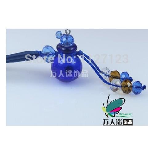 Free shipping!!3pcsHandmade Aromatherapy Necklace Diffuser Pendant(mazarine),Essential Oil Vial Pendants,perfume bottle necklace