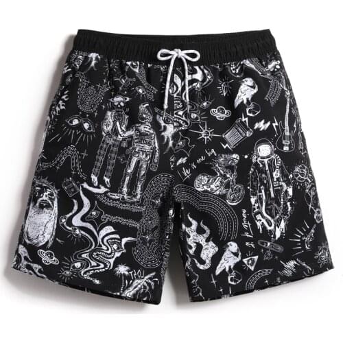 Quick-drying men beach shorts Swimwear Swimsuits Man boardshorts polyester Man new Trunks Bermuda Casual Trunks