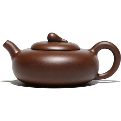 Purple Clay Kung Fu Teapot 260ml Tea Pot Chinese Kettle Gift Handmade Crafts Kitchen Living Room Household Teaware