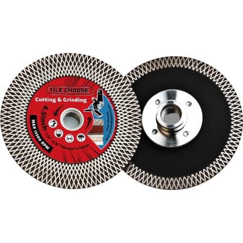 D115-125mm Super Turbo Diamond Blade Tile Porcelain Granite Blade And Grinding Wheels For Stone With Removable Flange