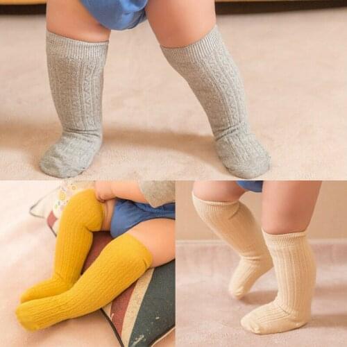 Emmababy Fashion 0-3Y Baby Toddler Girls Kids Knee High Stockings Tights Leg Cotton Warmer Stockings 0-3Y
