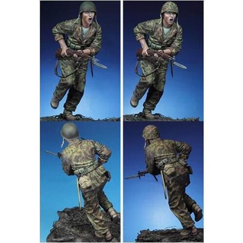 New Unassembled 1/16 120mm The Charge ancient 1943- man standing Resin Kit DIY Toys Unpainted resin model