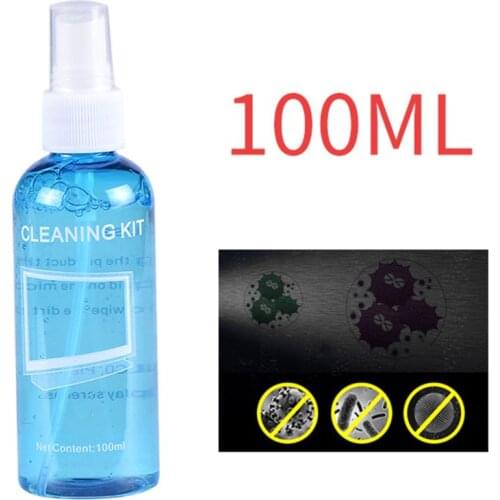 3 Pcs/Set Screen Cleaner Solution for Laptop/Phone/ iPad/Eyeglass /Household Appliances Cleaner Includes Spray + Brush