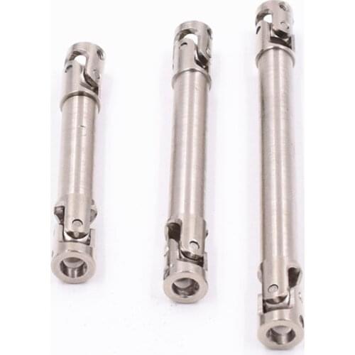 RC Steel Universal Driven Dogbone 50-70mm 60-85mm 75-115mm Drive Shaft Joint 4*4 4*3 3*3mm For 1/24 Models Remote Control Car