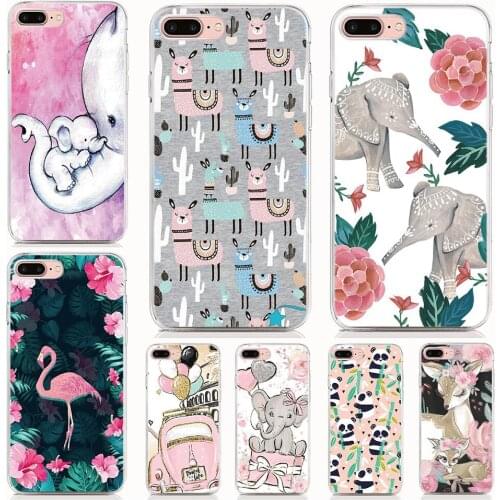 For LG Stylo 4 Nexus 5X G7 G6 G5 V40 V30 V20 K11 Q8 Q6 V9 Silicone Case Elephant Panda Cover Protective Coque Shell Phone Cases