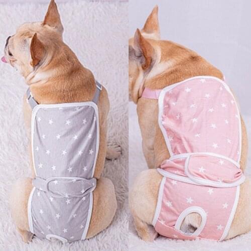 Pet Dog Physiological Pants Clothes Underwear Female Sanitary Panties Shorts Puppy Diaper Strap Briefs Bulldog Pug