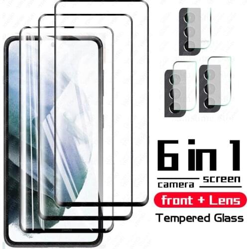 Tempered Glass for Samsung Galaxy S21+ Screen Protector Explosion-proof Glass for Samsung S21 Plus Camera Film for S21 + A72