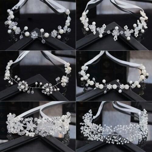 Women Wedding Hair Accessories,Bride Jewelry,Pearl Crown,Garland Hair Accessories,Childrens Hair Band
