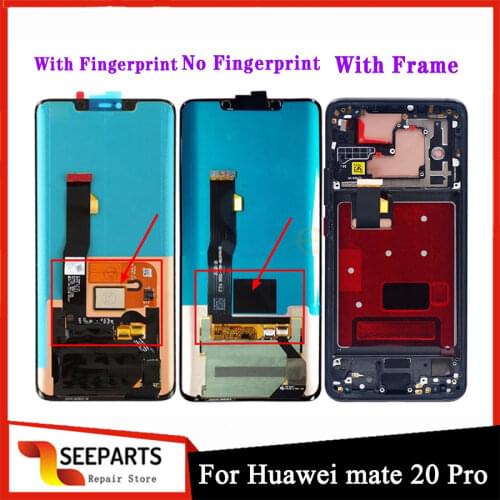 6.39" For Huawei mate 20 Pro LCD Display Touch Screen Digitizer Assembly Replacement with fingerprint For Huawei Mate20 pro LCD
