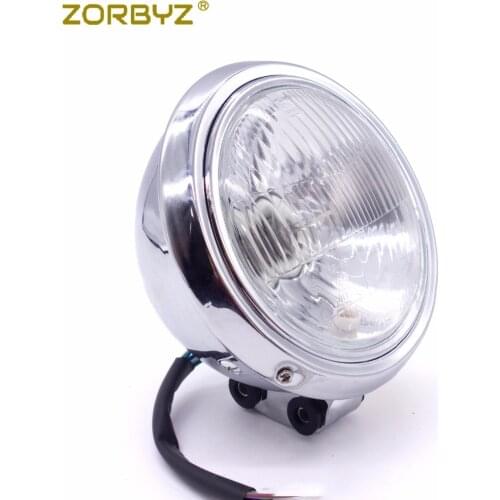 ZORBYZ Chrome Plastic Headlight Head Lamp For Honda Rebel CMX CA 250 Magna 250 750 STEED 400 600 Motorcycle