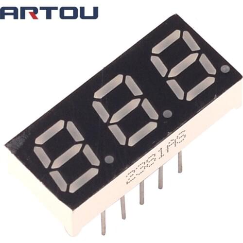 10PCS Common Cathode 3Bit Digital Tube 7 segment 0.28" Yellow Green LED Display