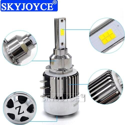 SKYJOYCE 2PCS Premium Car H15 LED Headlight Bulb 12V 6000K White High Power 120W 12000LM Auto LED Day time Running Light
