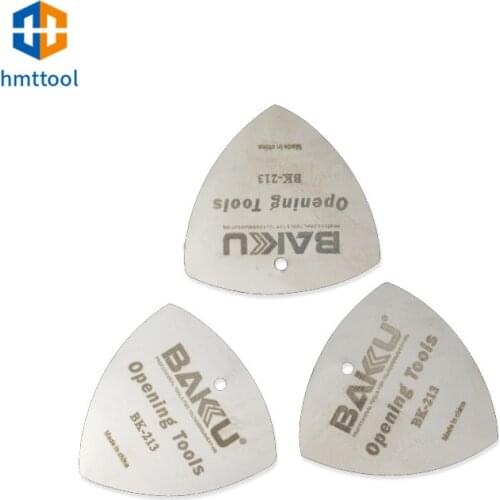 3pcs/lot BAKU Ultra Thin Stainless Steel Metal Open Pry Opener Metal Guitar Picks For Phone Tablet LCD Screen Repair Tools