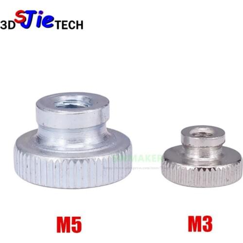 SWMAKER 4pcs Adjustment Z-axis Leveling Nut M3 M5 Knurled Thumb Nut for RepRap Prusa i3 Tevo Tornado 3D Printer Heated Bed