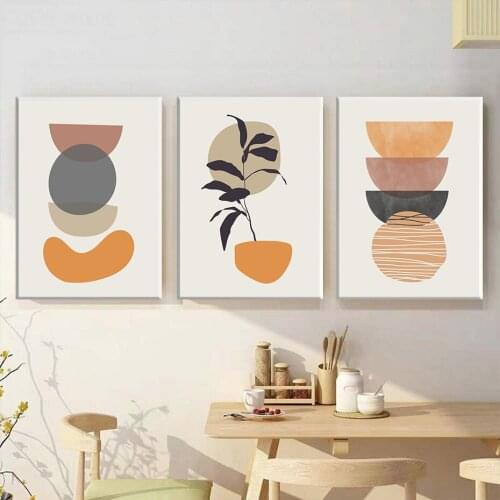 Abstract Shapes Drawing Poster Botanical Wall Art Canvas Painting Modern Print Living Room Decoretion Interior Decor