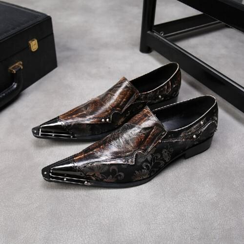 British style mixed colors print velvet slippers genuine leather loafers comfortable brogues men classic runway shoes italian