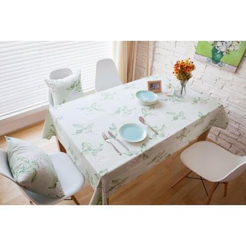 Cotton tablecloth, pastoral fresh high quality cotton tablecloth, household universal cover towel
