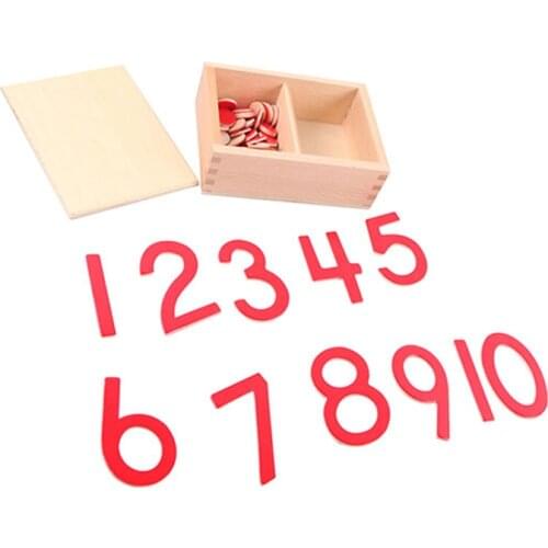Montessori Cut-Out Numeral and Counters materials toys
