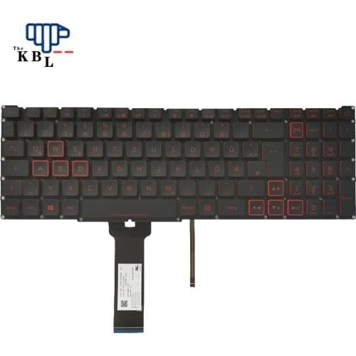New For Acer Nitro AN515 Germany Language Backlit Laptop Keyboard PK132K11A11 LG5P-N90BRL