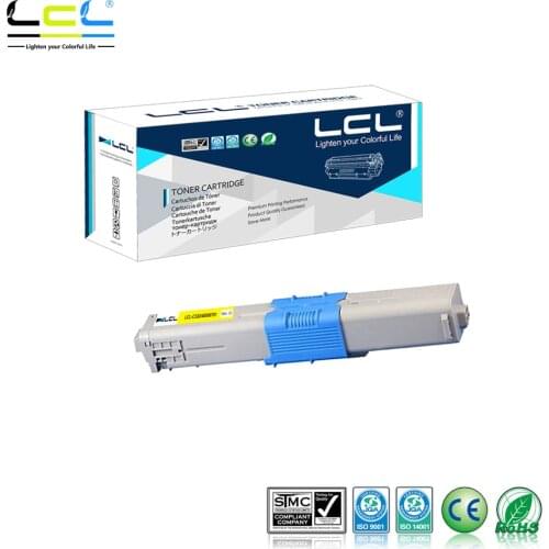 LCL C332dn C332 MC363dn 46508704 46508703 46508701 46508702 (1pk K/C/M/Y) Toner Cartridge Compatible for OKI C332dn MC363dn