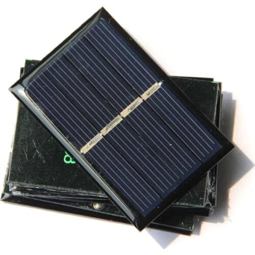 140MA 2V Solar Cell Polycrystalline DIY Solar Panel System Charger Epoxy Study 58*38MM Wholesale100pcs FreeShipping