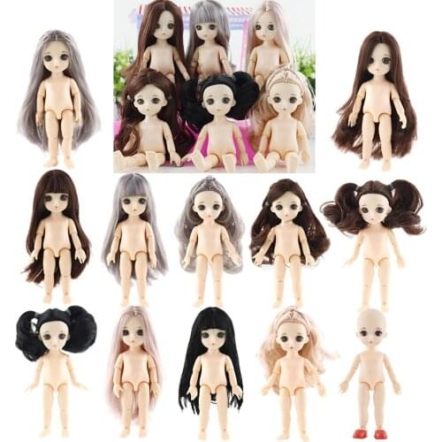 Mini 13 Joints Naked Girl Dolls Body Model DIY Crafts Doll Mannequin for Doll DIY Making & Repair Replacement