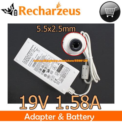 Genuine White For Philips ADPC1930 ADPC1930EX Ac Adapter AOC ADC1930 Monitor 19V 1.58A 30W DC Computer Charger Laptop Power