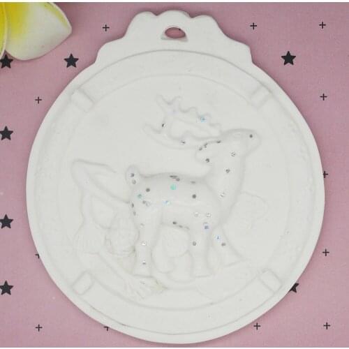 Christmas Elk DIY Gypsum Aromatic Wax Brand Car Hang P1012