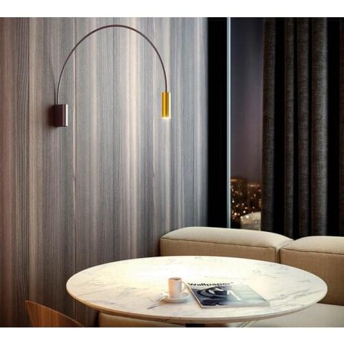 Northern Europe Creative light Wall Lamp Color Corridor single-end study Bedroom Art machine head Wall lamp Round Multicolor