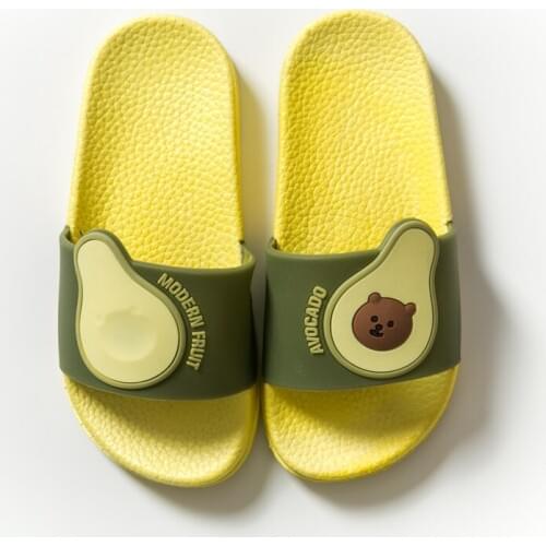 2020 Summer Boys Girls Slippers Sumemr Home Children Outdoor Beach Pool Sandal Avocado Soft Anti-Slip Bath Slippers for Kids