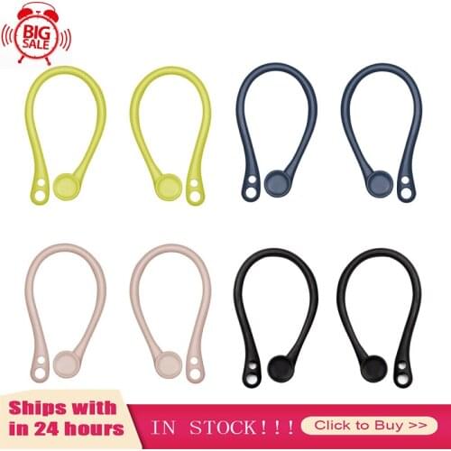 Silicone Sports Anti-lost Ear Hook Protective Earhooks Holder Secure Fit Hooks Wireless Earphone Accessories For Apple AirPods