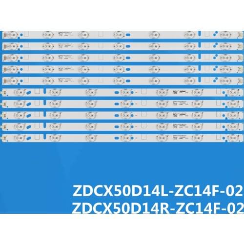 LED Backlight Strip 14 Lamp ZDCX50D14R-ZC14F-02 01 ZDCX50D14L-ZC14F-02 303CX500033 For LT-50E560 LT-50E350 LE-5018 CX500DLEDM