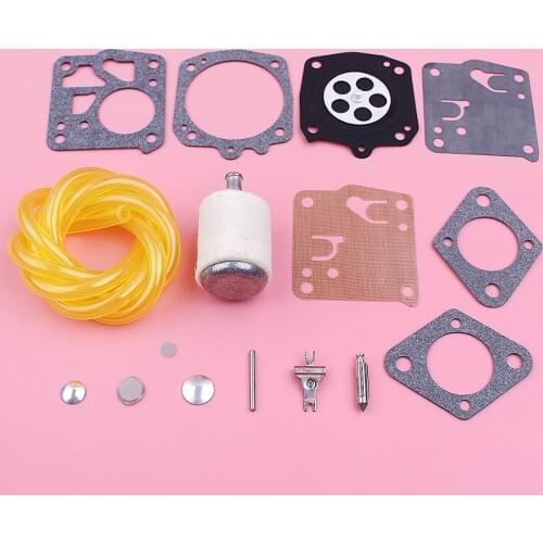 Fuel Filter Line Hose Carburetor Repair Kit For Homelite XL SXL915 XL-12 Super XL Chainsaw Replace Spare Tool Part