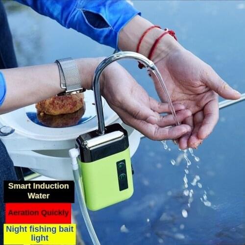Outdoor Portable Multifunctional Water Dispenser Automatic Fishing Pump Hand Washing Air Pump Fishing Tools Supplies Equipment