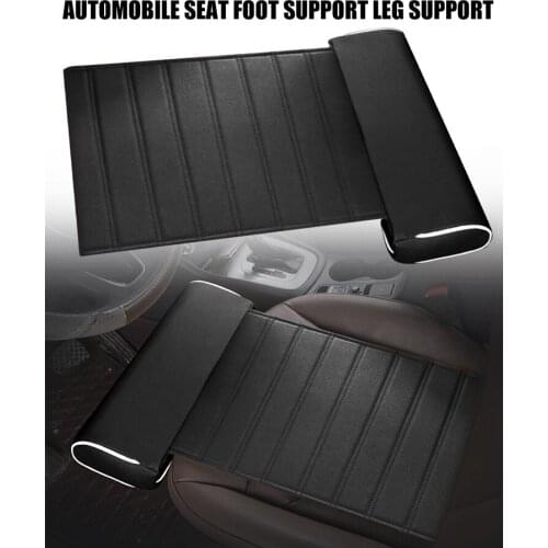 Universal Car Seat Leather Leg Pad Support Extension Mat Soft Foot Support Leg Leather Cushion Knee Pad Memory Automobiles New