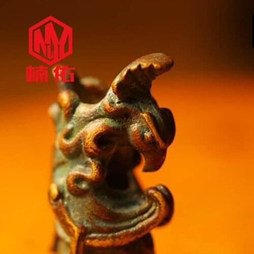 1PC China Tang Dynasty Phoenix Bronze Retro Brass Copper EDC Paracord Beads Umbrella Rope Cord Lanyard Pendants Knife Beads