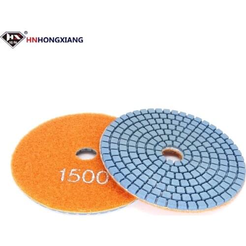 HNHONGXIANG 100MM Diamond Polishing Pads Wet Grinding Discs Set for Granite, Marble, Ceramic, Cobblestone, Vitrified Brick